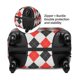 thumbnail image 2 of Fotbe Red and black argyle Funda Protectora para Equipaje, Antirrayones y Resistente a la Suciedad, Compatible con Maletas de 18 a 32 Pulgadas-Large, 2 of 7