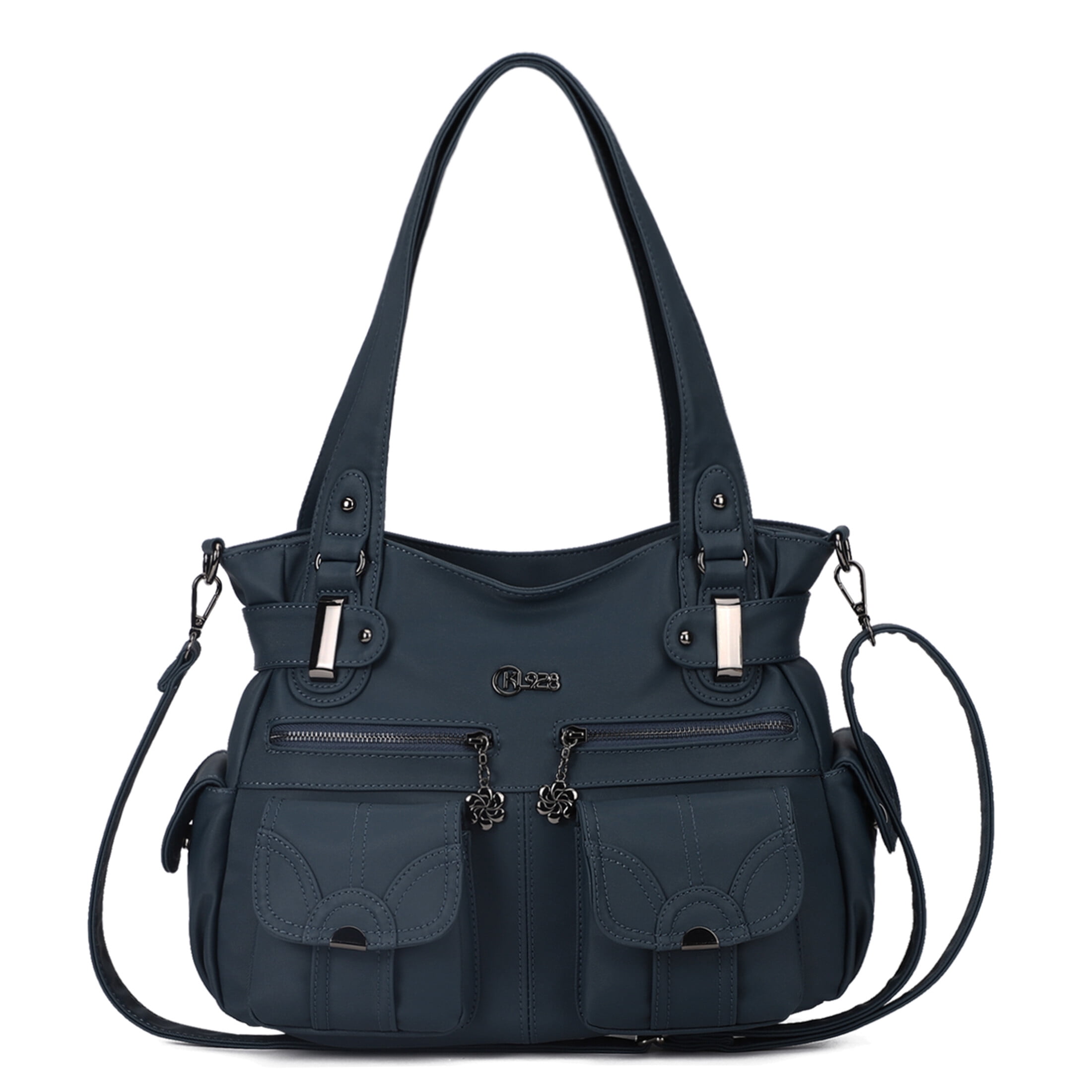 KL928 Women Large Purses and Handbags Shoulder Bag PU Leather Multi