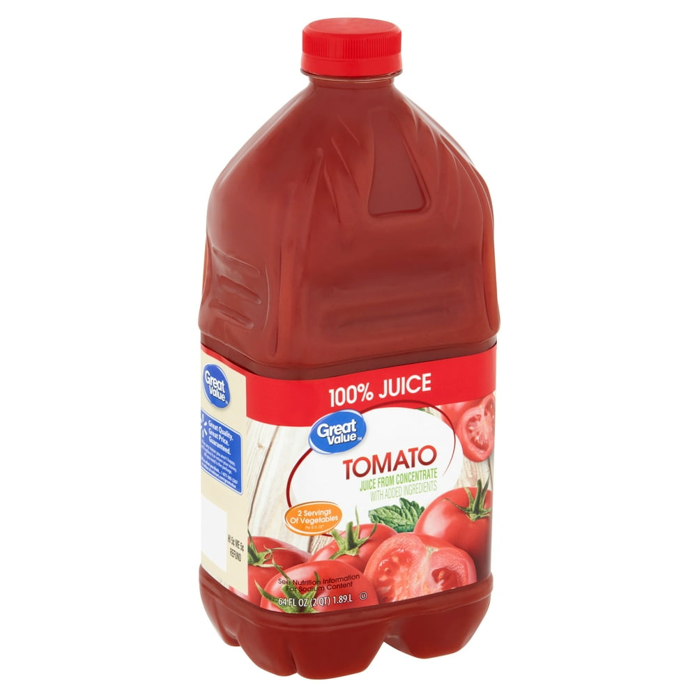 Great Value Tomato 100 Juice, 64 fl oz