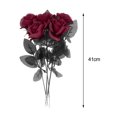 thumbnail image 4 of facefd Polyester Roses Halloween Table Centerpieces Table Centerpieces Party Decor dark red, 4 of 9