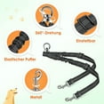 thumbnail image 3 of Double Leashes for 2 Dogs, Tangle-Free Double Leash for Dogs Walking in Training 360° SwivelAdjustable Reflective Length Double Wire Splitter for Two, 3 of 5