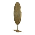 thumbnail image 6 of 18" x 23" Gold Metal Textured Round Disk Starburst Sculpture with Stand, by CosmoLiving by Cosmopolitan, 6 of 8
