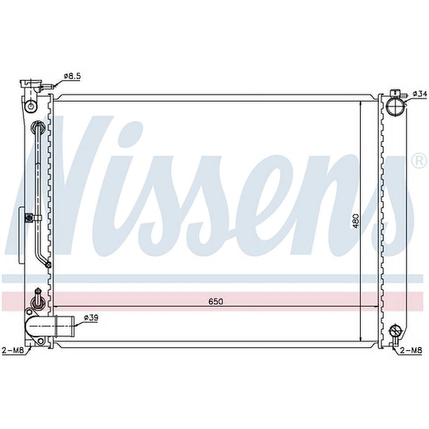 Nissens 646866 Radiator w/Integrated Transmission Oil Cooler