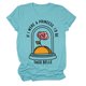 thumbnail image 1 of Camiseta de mujer Camisetas divertidas y lindas de manga corta Camiseta con estampado divertido Camiseta con estampado de letras Tops Blusa Regalo para mujeres Fridja hjk168, 1 of 6