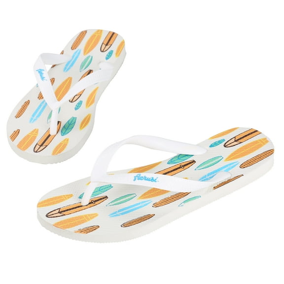 Women’s Tropical Flip Flops, Lightweight Thong Sandals for Beach, Pool, Travel & Everyday Wear