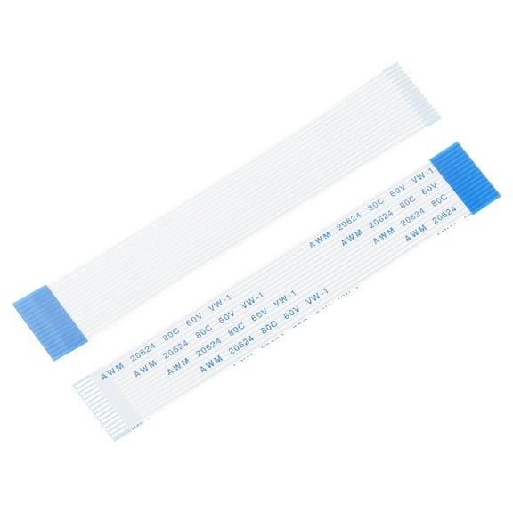 Uxcell Flexible Flat Cable, 100mm 1mm Pitch 15 Pins FPC FFC Flexible Ribbon Cable for LCD TV Car Audio DVD Player 5Pcs (B Type)