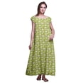 thumbnail image 1 of Bimba Chemises de Nuit pour Femmes en Rayonne Imprimée à Manches Courtes Lingerie de Nuit pour Dames, 1 of 4