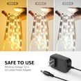 thumbnail image 4 of Lepro 32.8ft LED Strip Light, Tunable Warm to Cool White Tape Lights, 600pcs 2835 LEDs Bright Rope Lights Dimmable, Strong 3M Adhesive, Suitable for Christmas Decoration, Home & Bedroom Illumination, 4 of 10