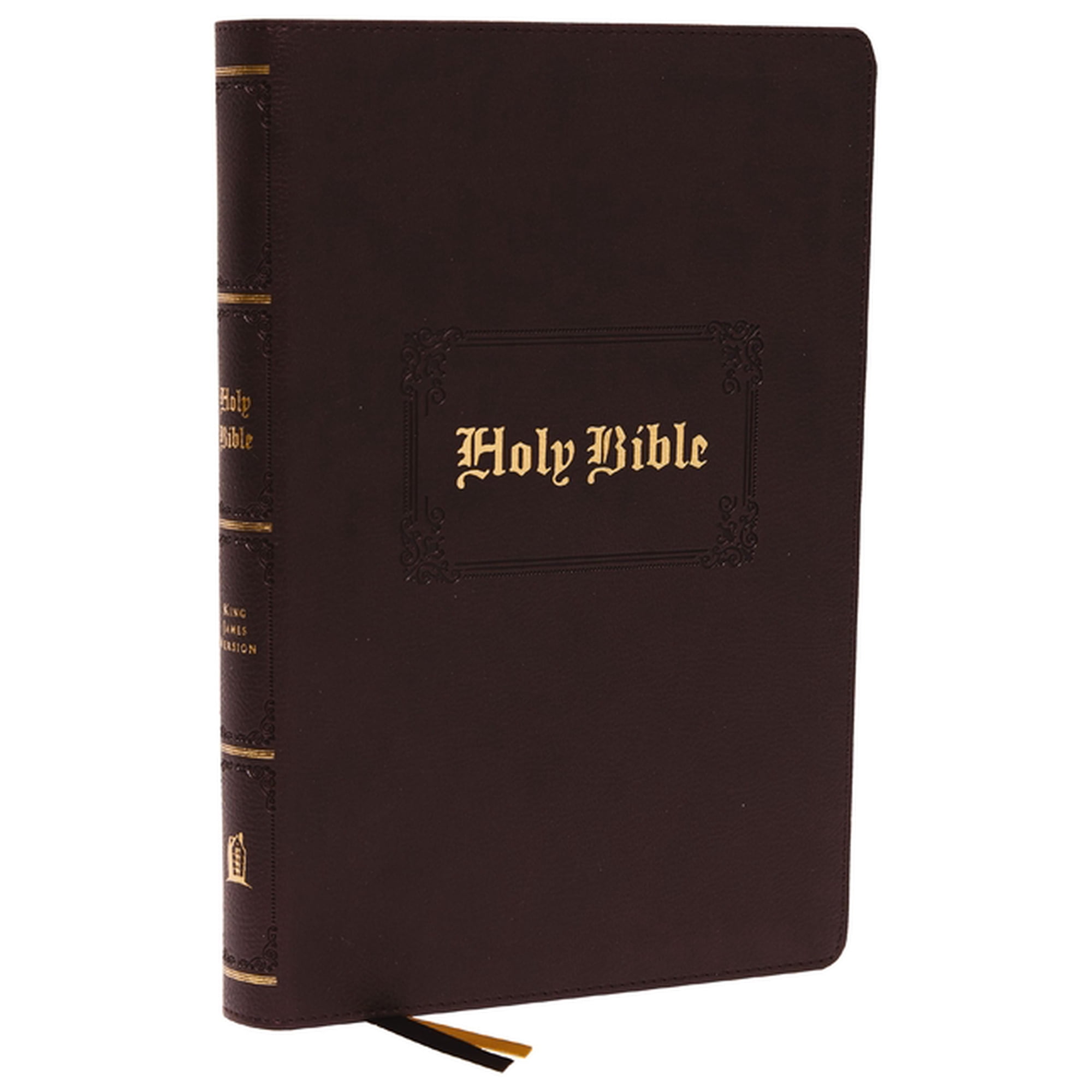 KJV Holy Bible: Large Print with 53,000 Center-Column Cross References, Brown Leathersoft, Red Letter, Comfort Print (Th, (Hardcover)