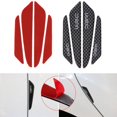thumbnail image 4 of Protector de tiras antiarañazos para Borde de puerta lateral de coche de fibra de carbono 4 Uds., 4 of 8