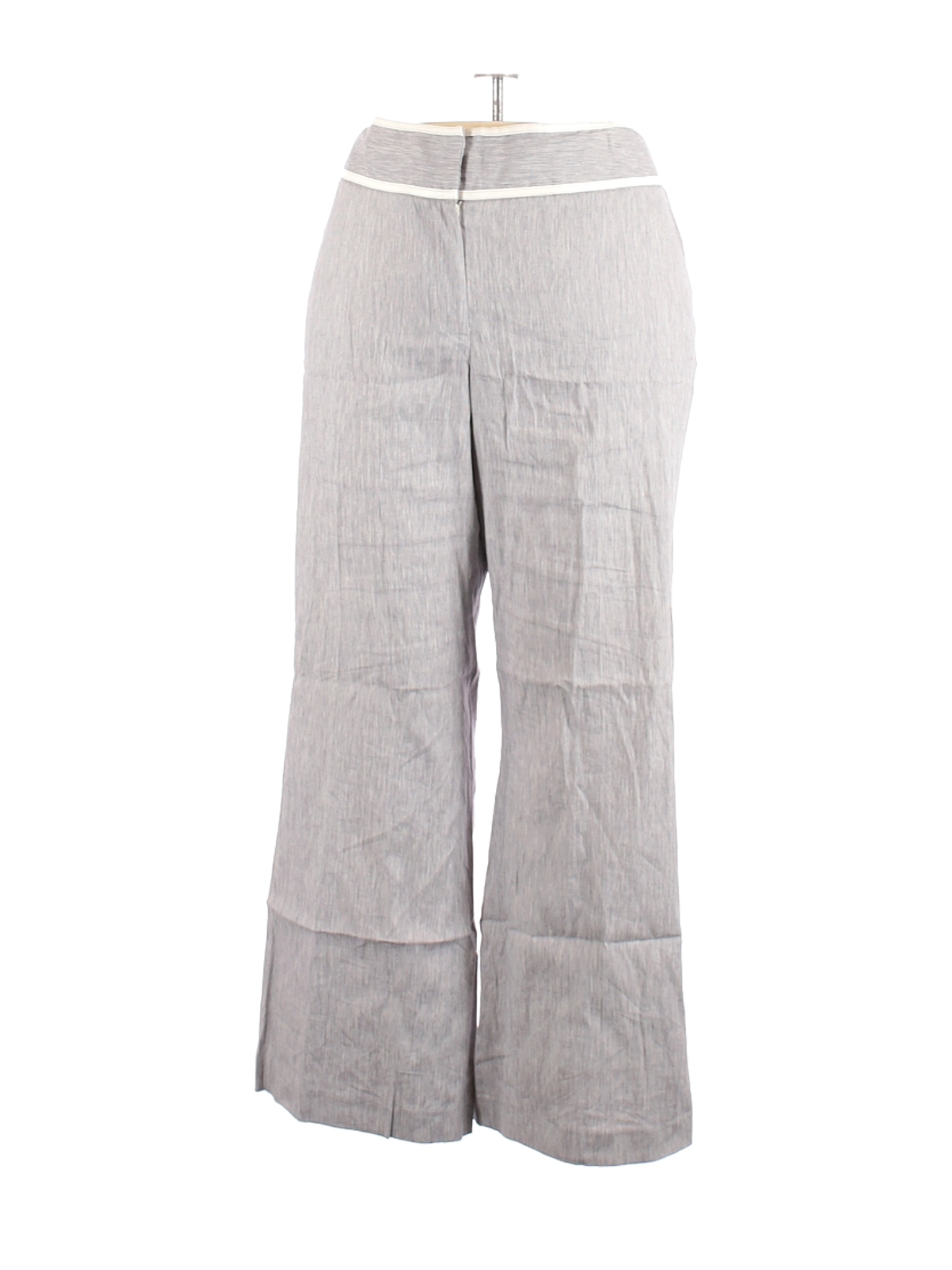 lane bryant white linen pants