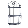 thumbnail image 5 of 3 Tier Foldable Black Metal Indoor Plant Stand, Display Shelf Rack, 3 Flower Pot Holder Shelves Planter Display Storage Shelf for Home Garden Patio Bathroom Living Room, 5 of 7