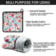 thumbnail image 7 of Pioneer Flower Kitchen Oven Mitt and Pot Holder Sets 2 Pcs for Baking, Cooking and Grilling, Heat Resistant Up To 392 °F, 7 of 7
