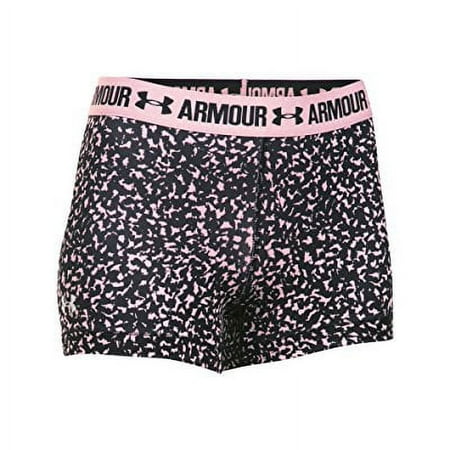 Under Armour Women's UA HeatGear Armour Printed 3 Shorty Medium PETAL PINK