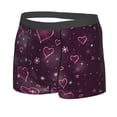 thumbnail image 2 of Wukai Snowflakes and Hearts Print Men’s Underwear Breathable Boxer Briefs,&nbsp;Moisture Wicking & Breathable-, 2 of 7