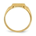 thumbnail image 2 of 14K Yellow Gold Ring Band Signet 9.5x8.5mm Closed Back, Size 9, 2 of 5