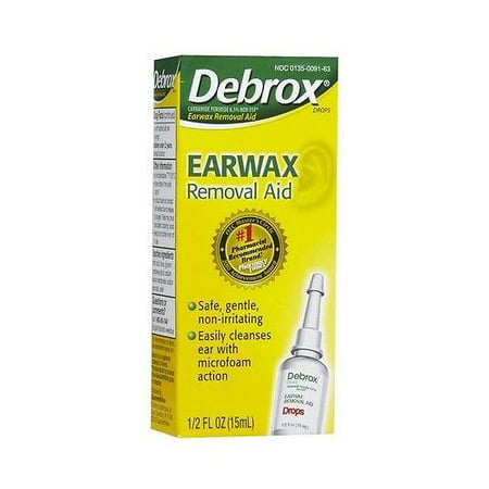 Debrox Drops Earwax Removal Aid Gently softens and removes earwax from ears
