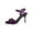 #325-Purple, variant on Women's Plus Size Fashionable Casual Comfortable Cross Strap Ankle Buckle Open Toe Slim Heel High Heels for Party Date Office or Everyday Wear