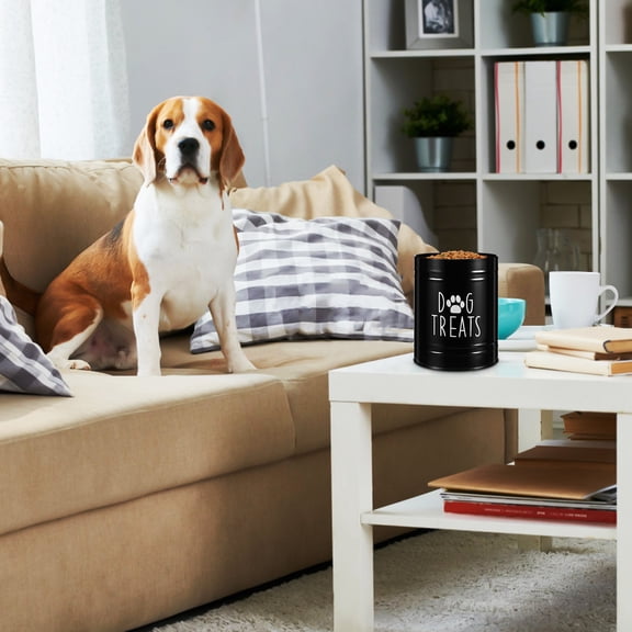 Baluue Airtight Metal Dog Food Container Lid for Pet Treats, Snacks, and Kibble Storage