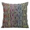 Kathy Ireland Pillow Multicolor Rainbow Waves Pillow