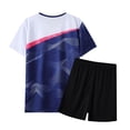 thumbnail image 3 of KEXE Size 7 Boys Clothes Boys 2 Piece Summer Outfits Short Sleeve Tshirts And Elastic Waist Shorts（7-8 Years,Dark Blue), 3 of 3