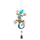 thumbnail image 1 of Campana de viento de gecko de vidrio de colores, escultura de gecko colgante, campanas de viento, gecko duradero Azul, 1 of 9