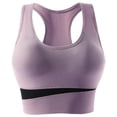 thumbnail image 5 of Entyinea Women's Seamless Sports Bra Non Padded Wireless Plus Size High Impact Sports Bra Grey XXL, 5 of 5