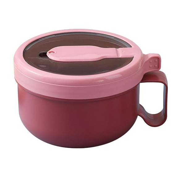 ACDANC Unbreakable Microwave Soup Mugs with Lids and Handles,Microwave Ramen Bowl with Lid for Soup and Instant Noodles,Oatmeal,Gumbo,Salad