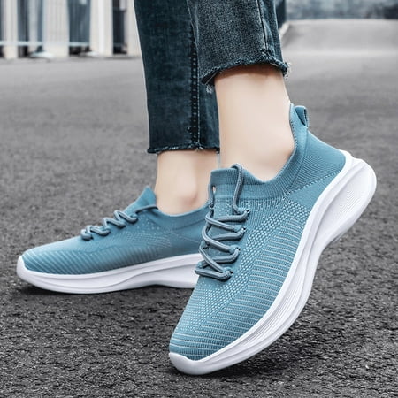 

XIAQUJ Women Sneakers Fashionable Simple and Solid Color The New Pattern Summer Mesh Breathable Comfortable and Lightweight Casual Shoes Women s Fashion Sneakers Blue 9(42)