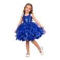 thumbnail image 3 of Tutu Dress for Girls Sparkly Sequin Tulle Princess Dress Prom Birthday Party Ball Gown Dress Girls Summer Outfit (BU2 10-12 Years), 3 of 5