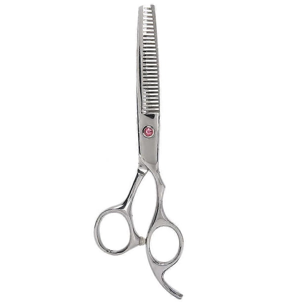 Juego de tijeras de peluquería profesionales de acero inoxidable con tijeras de entresacar y mango ergonómico.