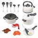 thumbnail image 5 of Juego de imaginación de plástico Juego de utensilios de cocina Juego de hermosos juguetes de cocina 14 piezas Sunnimix Pretend Play Utensilios de cocina, 5 of 7
