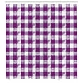 thumbnail image 3 of Ambesonne Plaid Shower Curtain, Yin Yang Hearts Peace, 69"Wx75"L, Magenta Lavender White, 3 of 3