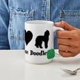 thumbnail image 4 of CafePress - Peace, Love, Doodles - 15 oz Ceramic Large White Novelty Mug, 4 of 6