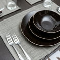 thumbnail image 3 of Fabstyles Set de table en coton classique décontracté Lot de 6 sets de table épais lavables en machine, 3 of 5