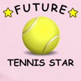thumbnail image 2 of CafePress - Future Tennis Star Body Suit - Baby Light Bodysuit, Size Newborn - 24 Months, 2 of 4