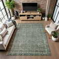 thumbnail image 7 of Addison Rugs Mayfield Premium Machine Washable Traditional Border Teal Rectangle Rug, 9' x 12', 7 of 7