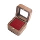 thumbnail image 2 of Caja para anillos de madera, joyero con ventana transparente, caja para anillos de compromiso. Terciopelo rojo, 2 of 9