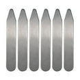thumbnail image 1 of 6 piezas de soportes para cuello con bordes lisos de metal, opciones de varios tamaños, para camisas de vestir, mujeres y hombres 70 mm x 10 mm x 08 mm, 1 of 9