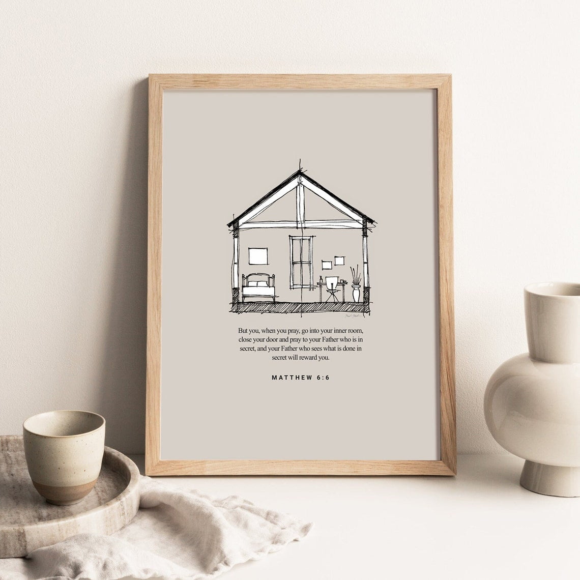 Inner Room Prayer Matthew 6 Private Prayer Room Wall Decor Jesus Artwork Bible Artwork Thanksgiving Lord s Prayer