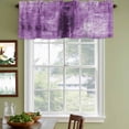 thumbnail image 4 of Purple Valances for Windows, Decorative Rod Pocket Window Valance Curtains, Retro Oil Painting Modern Abstract Art Aesthetics Short Curtain Drapes for Kitchen/Living Room, 2 Panels, 54" W x 18" L, 4 of 8