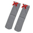 thumbnail image 4 of HINTRMENT 1 Pair High Socks for Kids Over the Knee Stretchy Thick Warm Comfortable Cotton Black White 11.8x3.1x0.2in, 4 of 8