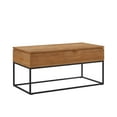 thumbnail image 4 of Walker Edison Modern Wood and Metal Lift-Top Coffee Table, English Oak, 4 of 10