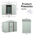 thumbnail image 3 of Outdoor Metal Storage Shed White, 3 of 8