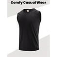 thumbnail image 6 of Men's 5 Pack Workout Tank Tops Sleeveless Gym Shirts Bodybuilding Fitness Muscle Tee Shirts, 6 of 9