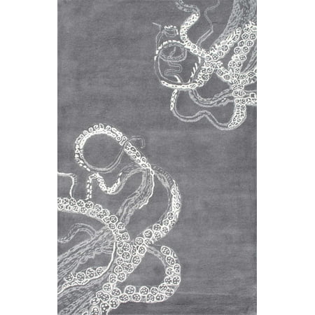 nuLOOM Hand-Tufted Octopus Tail Area Rug or
