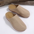 thumbnail image 5 of Domuza Closed Toe Slippers for Women Casual Comfortable Slip on Sandals Summer Casual Walking Platform Slides,Lightweight Non Slip Summer Beach Footwear Beige 5.5（EU-36）, 5 of 6