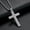 Silver, variant on Women Men 925 Silver Gold Cross Pendant Necklace Chain Jewelry Gifts-Silver