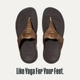 thumbnail image 4 of FitFlop Walkstar Women's Leather Toe Post Sandal in Bronze Size 10, 4 of 7