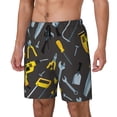 thumbnail image 1 of Kdxio Repair tools (2) Print Mens Swim Shorts with Mesh Lining, Breathable and Quick-Drying, Adjustable Waist, Privacy Pocket-3X-Large, 1 of 6
